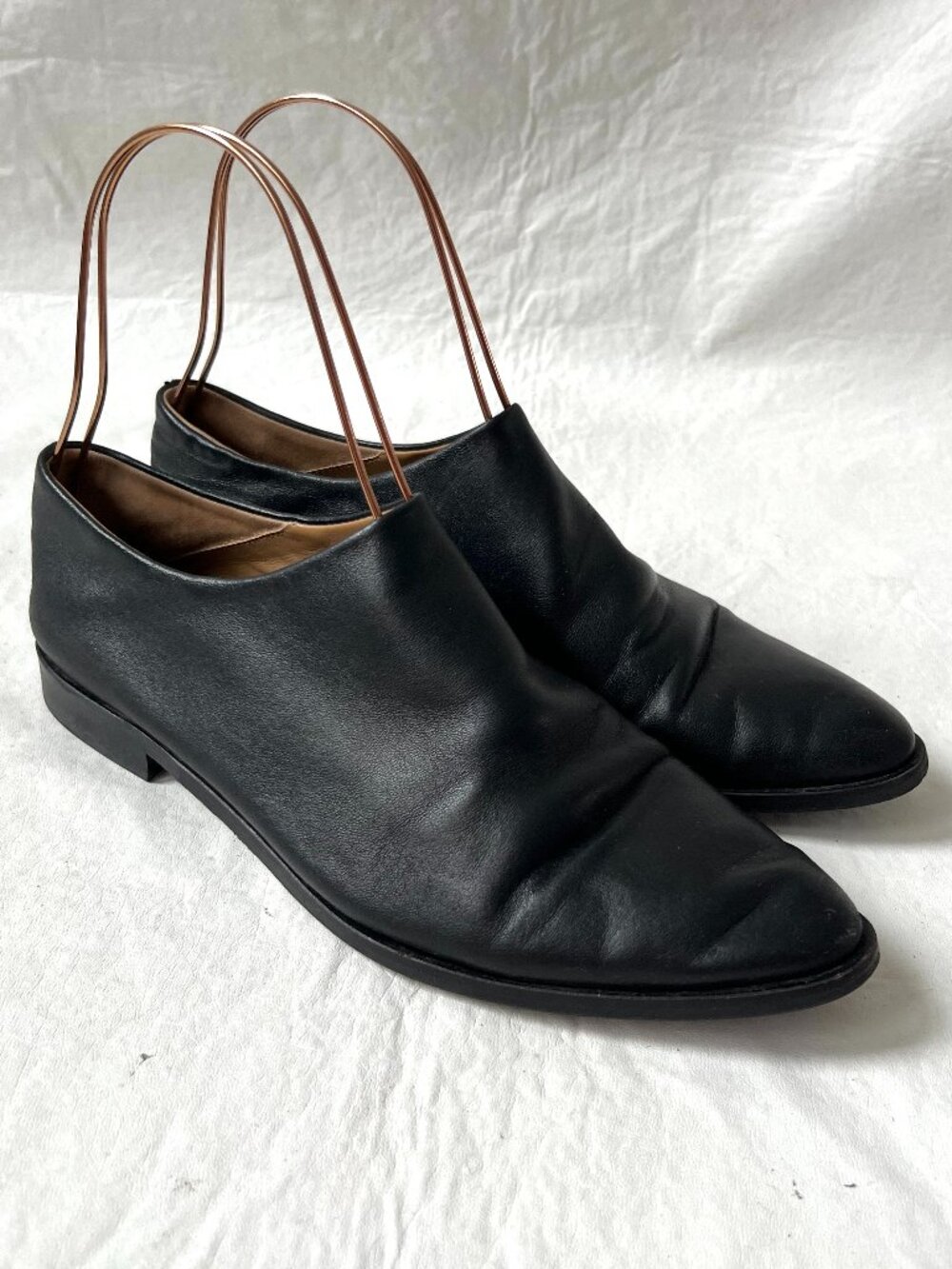 Everlane slip on shoes Modern Babo womens 8 loafer black leather pointy toe flat